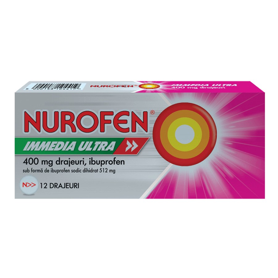 Nurofen Immedia Ultra 400mg x 12 drajeuri