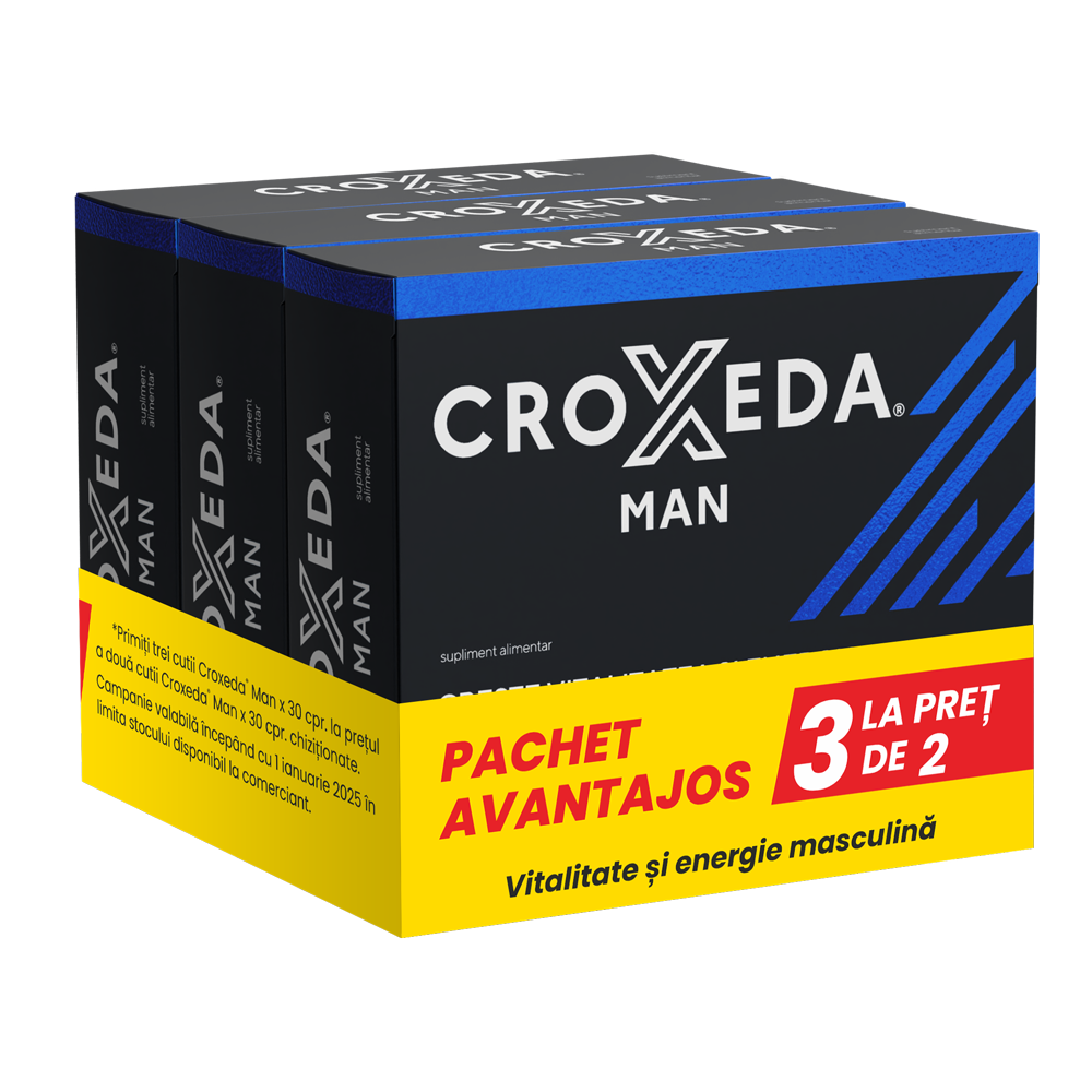 Croxeda Man x 30cp pachet 3 la pret de 2