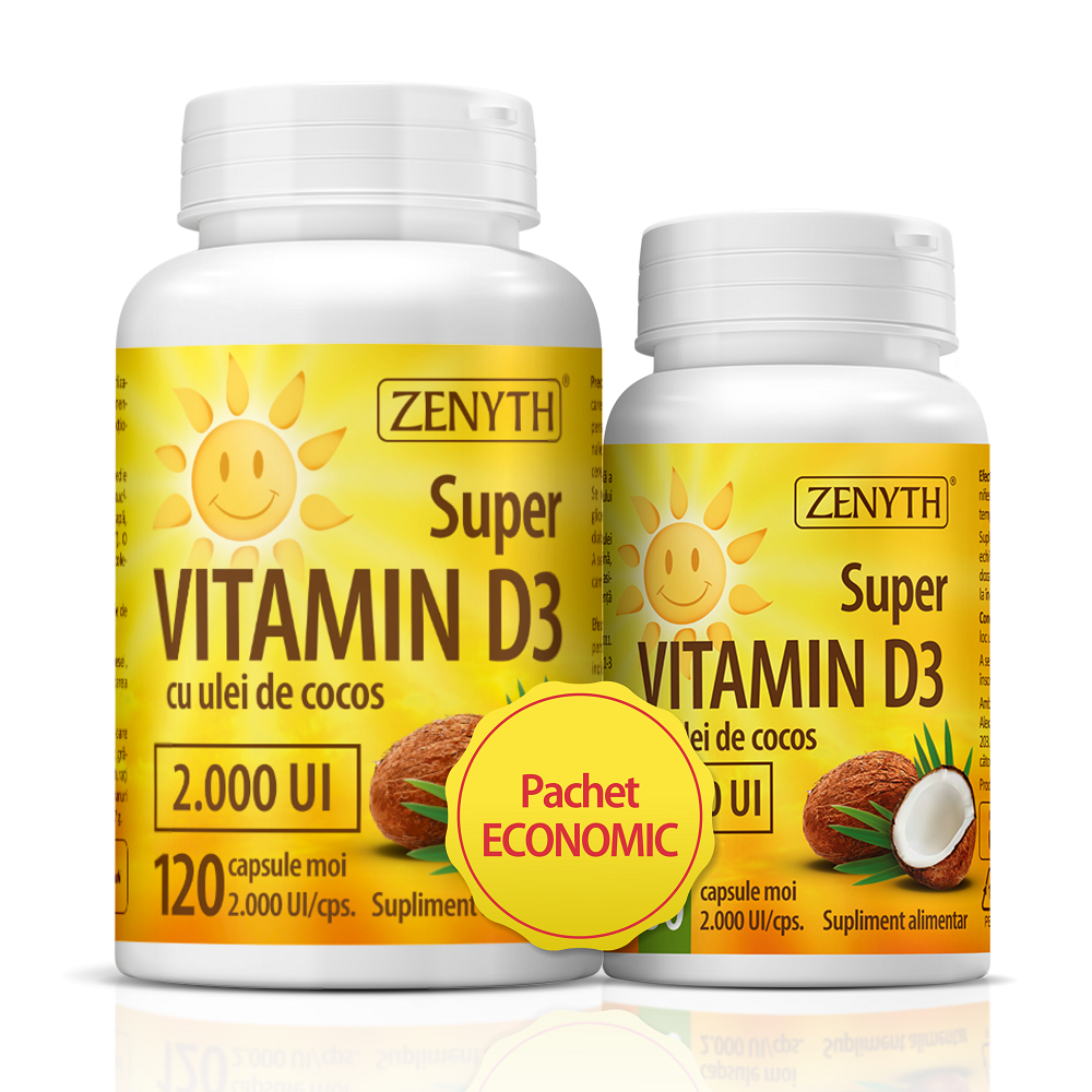 Supervitamina D3 x 120cps+30cps (Zenyth)