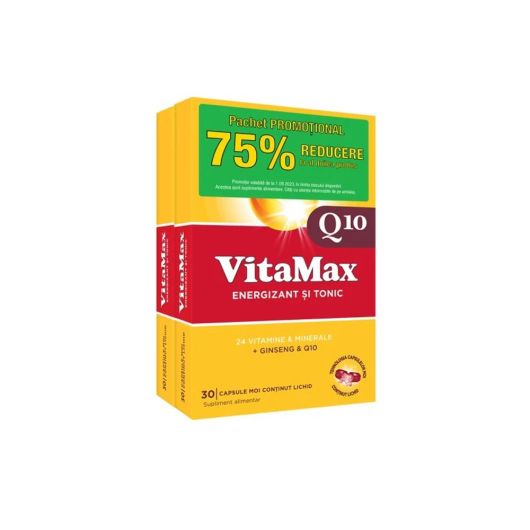Vitamax Q10 x 30 capsule 1+1-75% reducere Pachet promotional