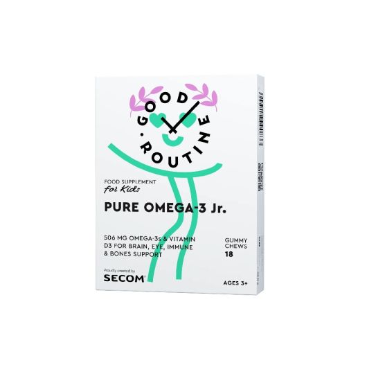 SECOM Pure Omega-3 Jr. x 18 jeleuri (Good Routine)