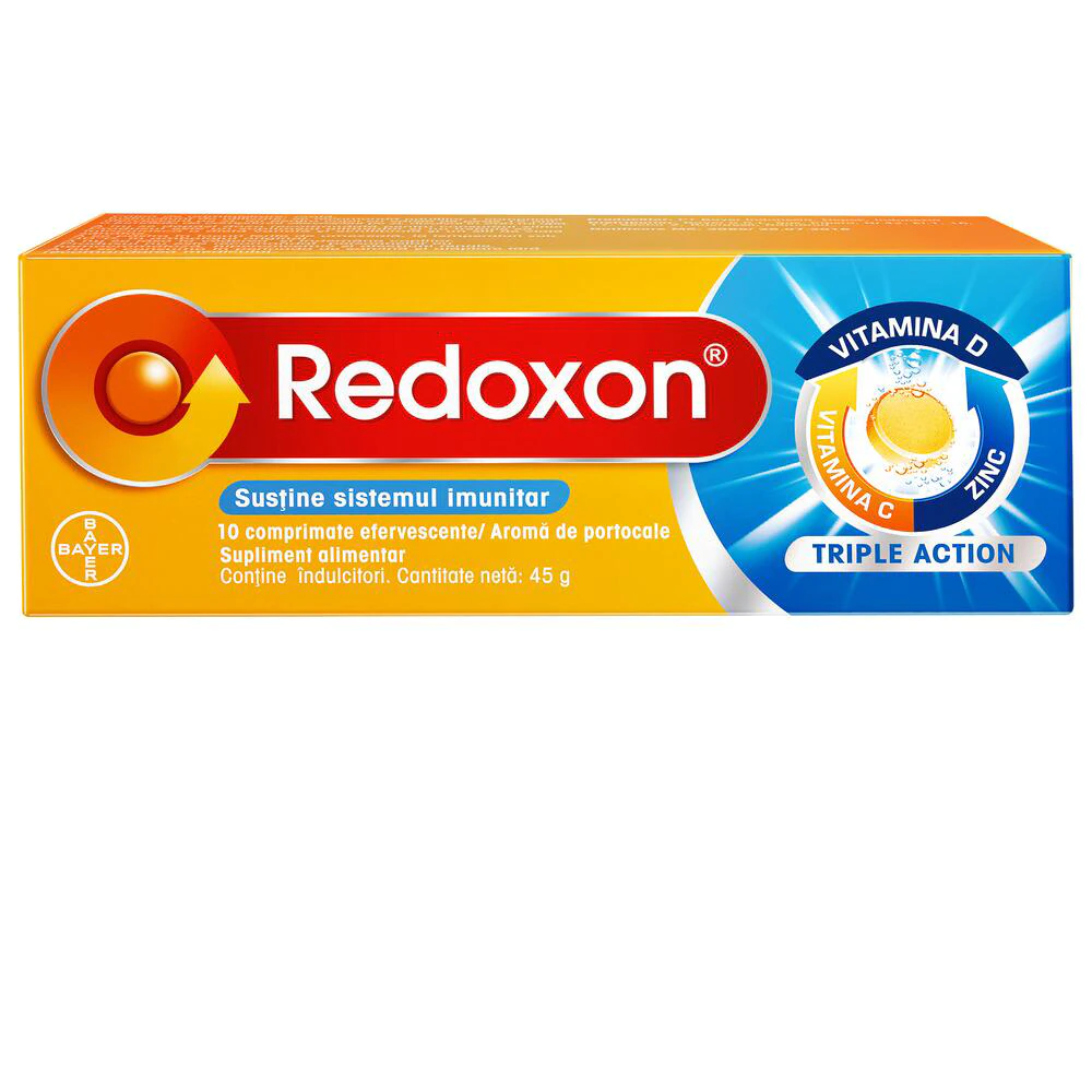 Redoxon Triple Action Vit.C + Zn x 10 comprimate efervescente