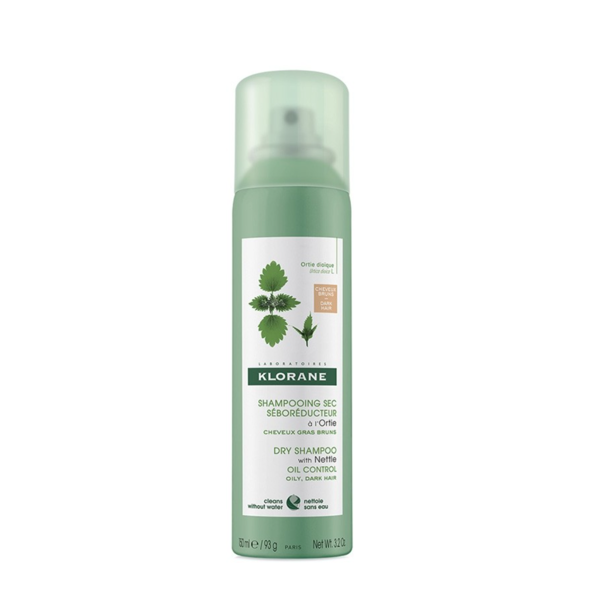 KLORANE Sampon uscat urzica nuantator x 150ml