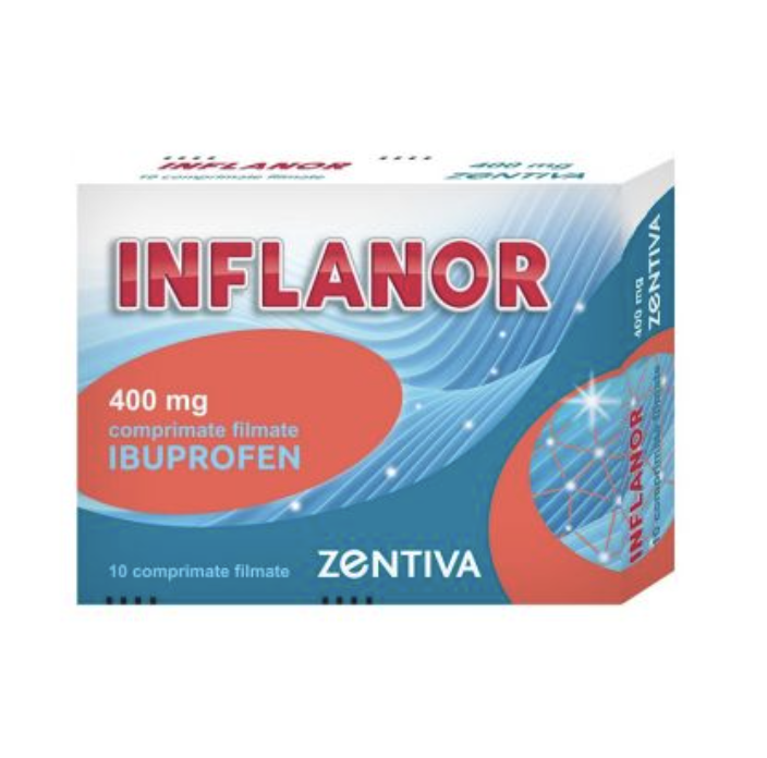 Inflanor 400mg x 10 comprimate filmate
