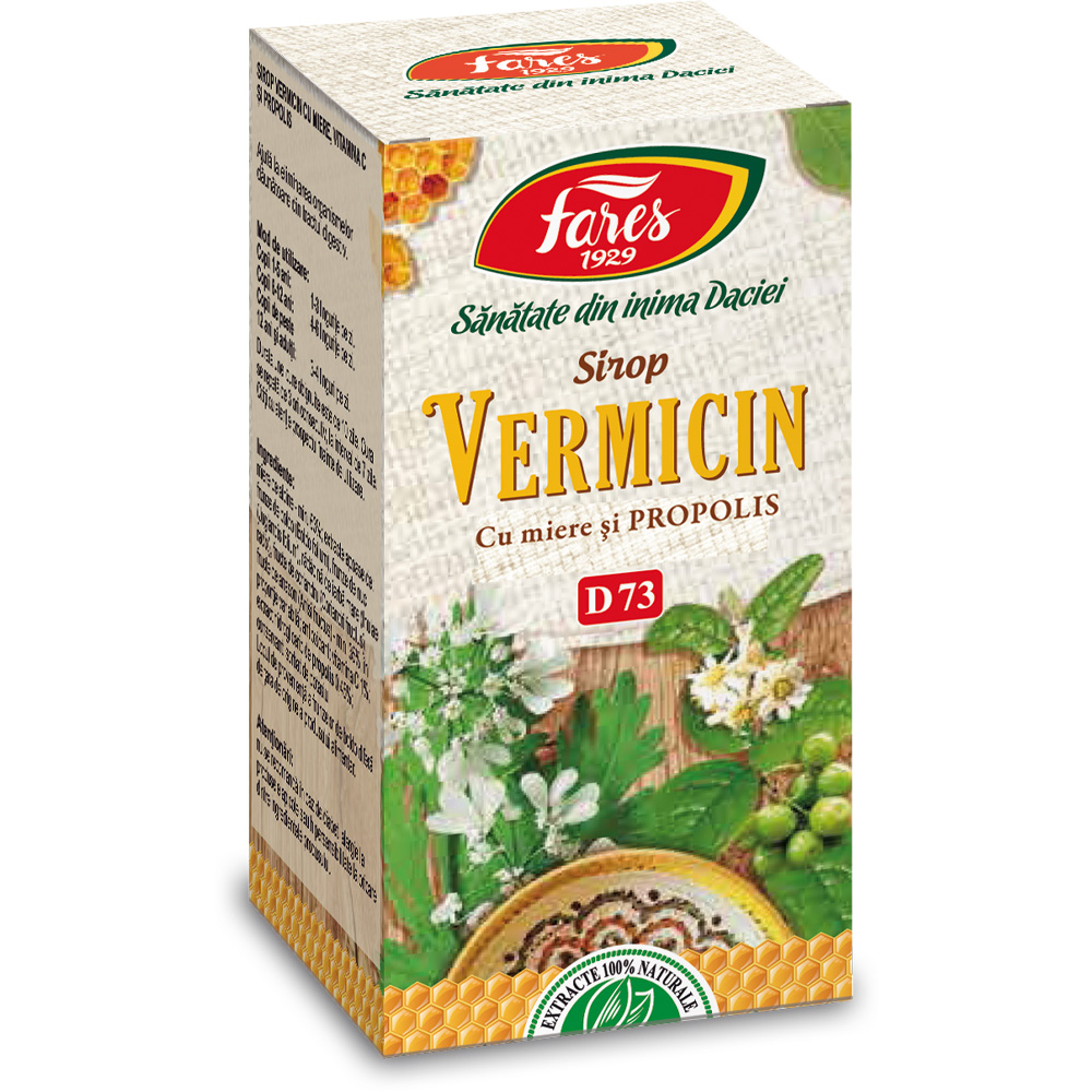 Sirop Vermicin miere + propolis (Fares)