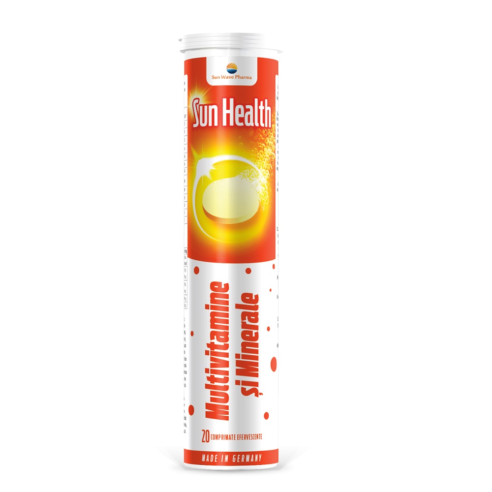 Multivitamine+minerale x 20 comprimate efervescente Sun Wave