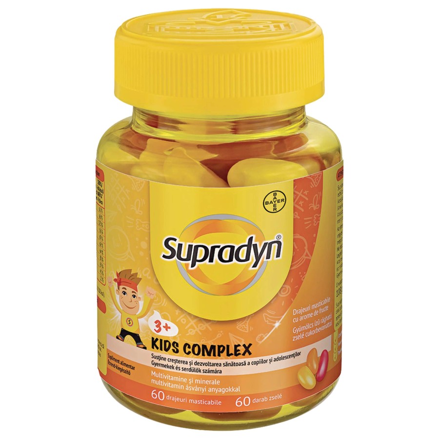 Supradyn Kids complex x 60 drajeuri masticabile