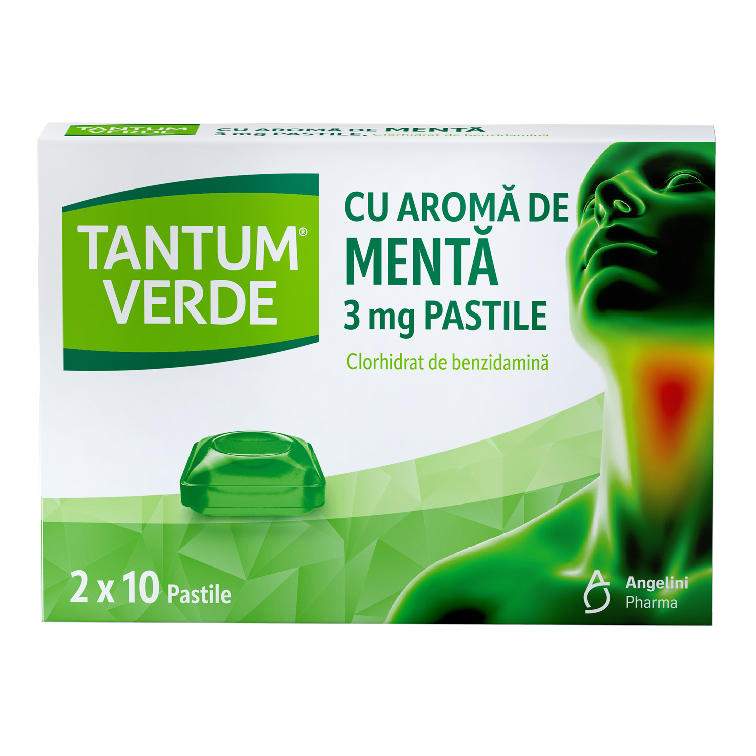 Tantum Verde cu aroma de menta x 20 pastile