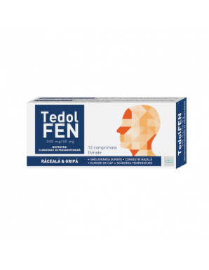 Tedolfen 200mg/30mg x 12 comprimate