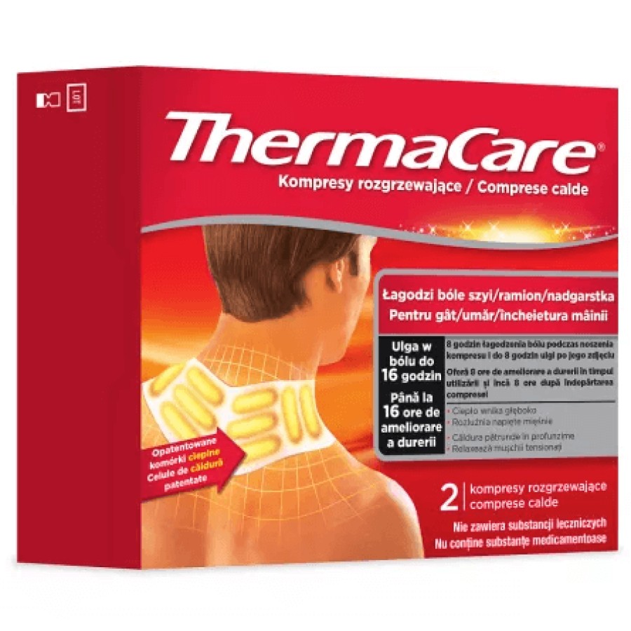 Thermacare bandaj cald terapeutic gat, umeri, incheieturi x 2 bucati