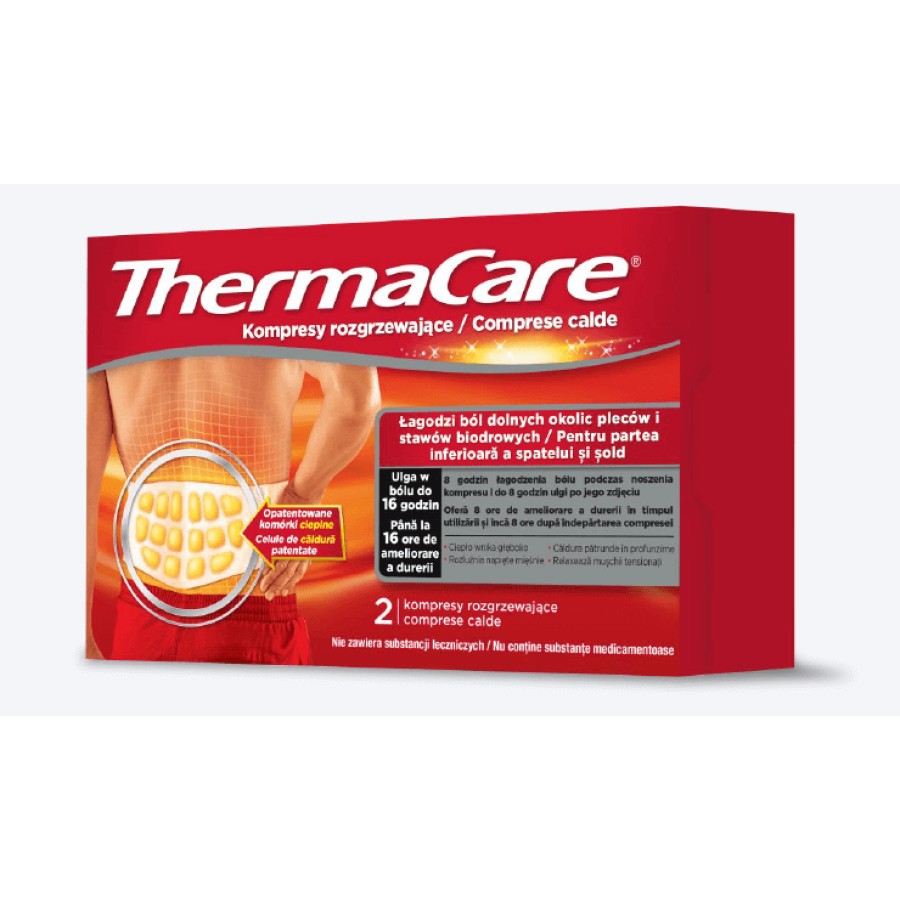 Thermacare bandaj cald terapeutic spate x 2 bucati