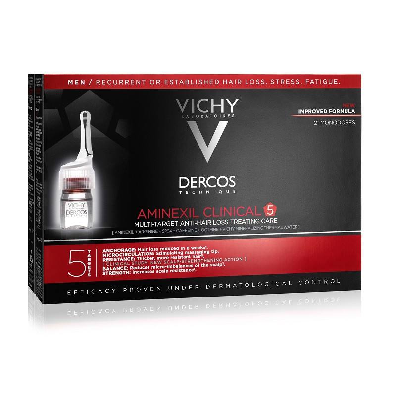 VICHY Dercos Aminexil tratament barbati x 21 fiole
