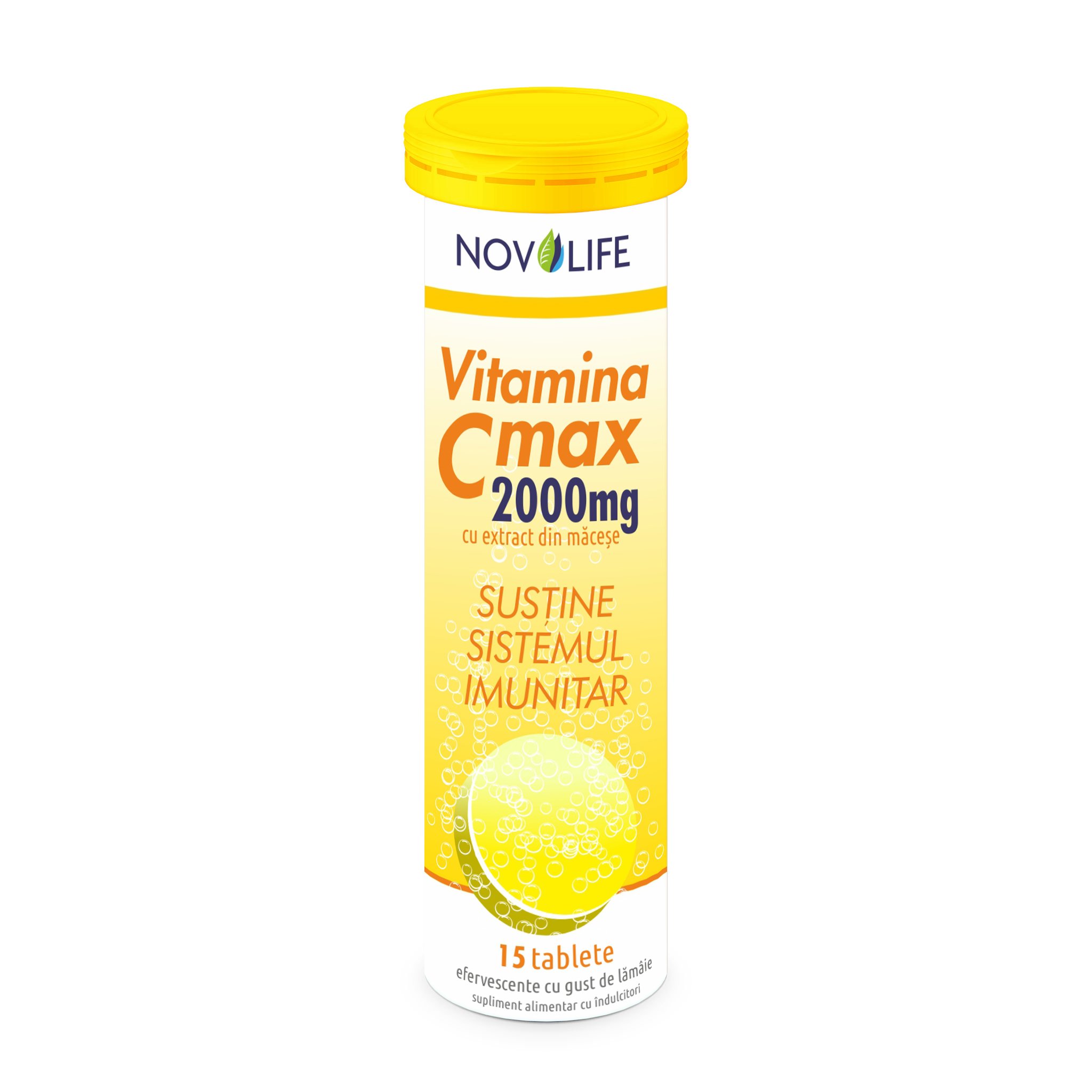 Vitamina C Max macese 2000mg x 15 tablete efervescente