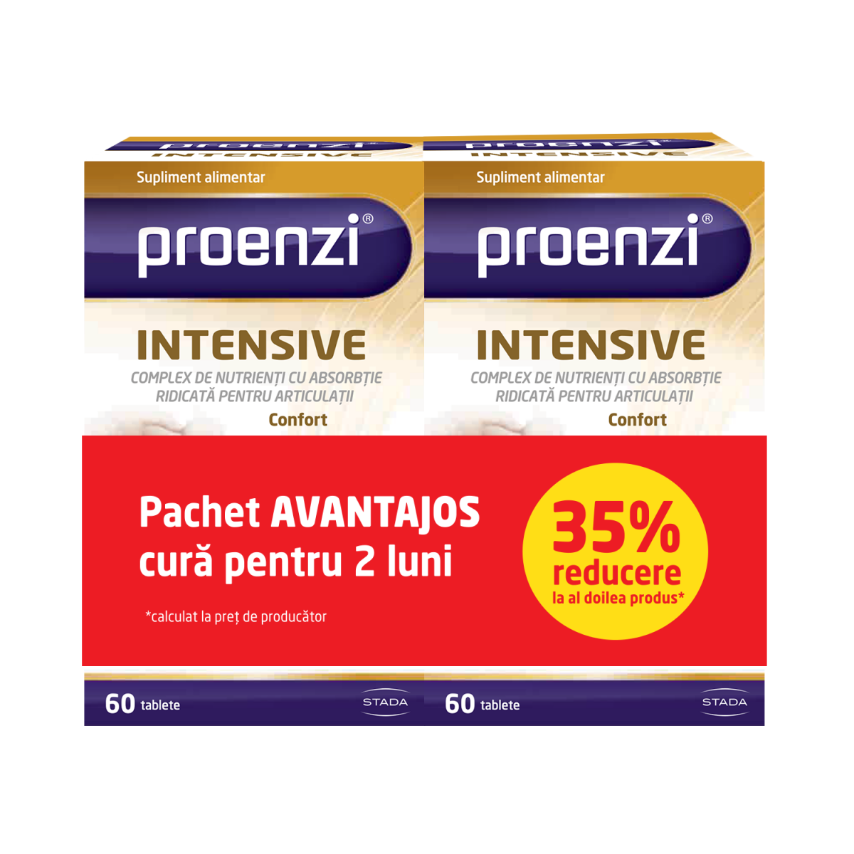 Proenzi Intensive x 60 tablete+60 tablete Pachet promotional