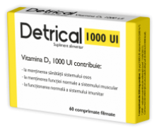 Zdrovit Detrical D3 1000IU x 60 comprimate