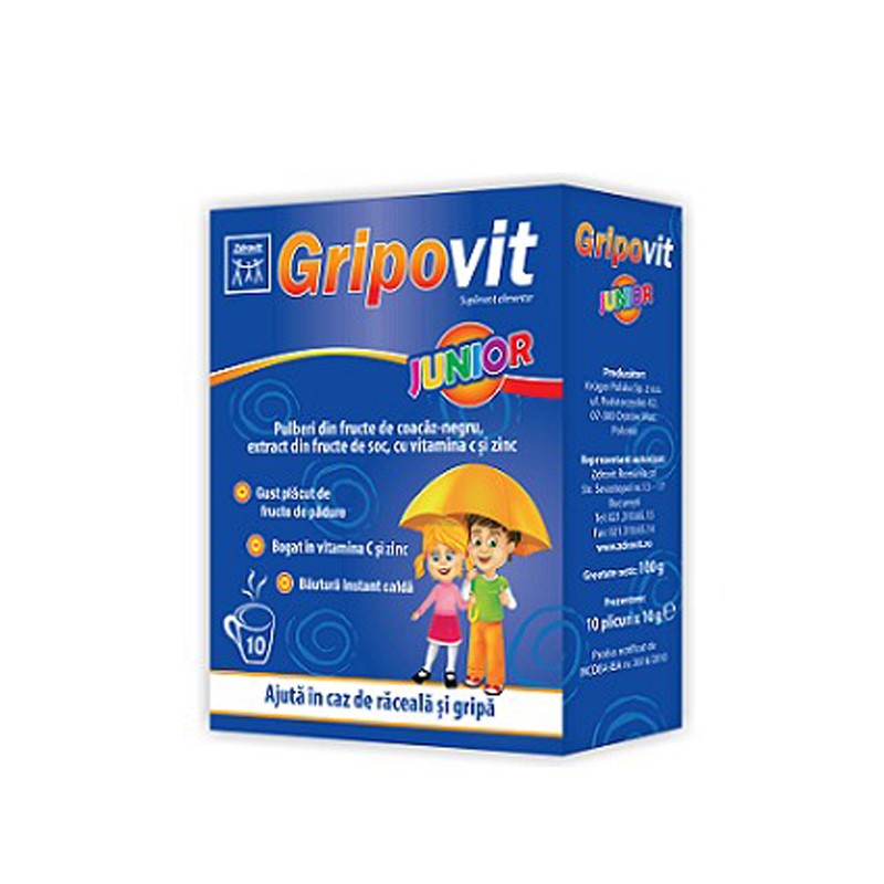 Zdrovit Gripovit Junior x 10 plicuri